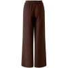 MISS LAGOTTE Damen Hose 99340 – Weite Hose mit Gummizug in Coffee Bean (Braun)