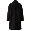 MISS LAGOTTE Damen Mantel 99637 – Wollmantel mit Kragen und Knopfleiste in Schwarz