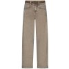 RED BUTTON Damen Hose SRB5156 Korine – Washed Twill Hose mit Gürtel in Truffle