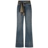 RED BUTTON Damen Hose SRB5096 Brielle – Vintage Jeans mit Scarf