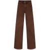 RED BUTTON Damen Hose SRB5080 Colette – Washed Twill Hose mit Gürtel in Coffee