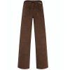 RED BUTTON Damen Hose SRB5080 Colette – Washed Twill Hose mit Gürtel in Coffee