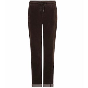 RED BUTTON Damen Hose SRB5163 Stella – Stretchige Samthose in Espresso
