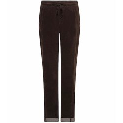 RED BUTTON Damen Hose SRB5163 Stella – Stretchige Samthose in Espresso
