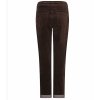 RED BUTTON Damen Hose SRB5163 Stella – Stretchige Samthose in Espresso
