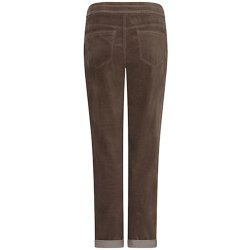 RED BUTTON Damen Hose SRB5163 Stella – Stretchige Samthose in Taupe