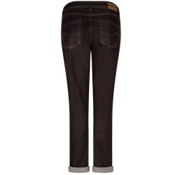 RED BUTTON Damen Hose SRB5086 Relax Colored Denim – Espresso