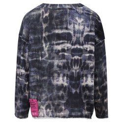 YIPPIE & HIPPIE Damen Sweatshirt S52‑505 – Tie‑Dye Sweater mit „Weekend“ Print