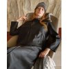SPORTALM Damen Jacke 010460 – Lederjacke mit Doppelzipper und Stehkragen in Schwarz