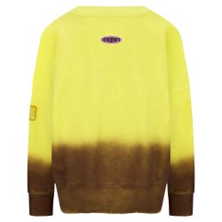 YIPPIE & HIPPIE Damen Sweatshirt W52‑521 – Dip‑Dye Sweater mit „DAY OFF“ Print