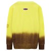 YIPPIE & HIPPIE Damen Sweatshirt W52‑521 – Dip‑Dye Sweater mit „DAY OFF“ Print