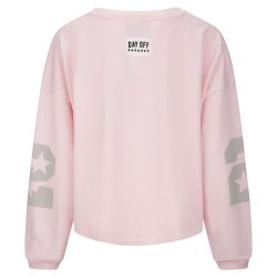YIPPIE & HIPPIE Damen Sweatshirt W52‑545 – Casual Sweater mit „DAY OFF“ Print in Pink