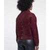 RINO & PELLE Damen Jacke Bubbly 5002611 – Boxy Teddyjacke mit Knopfleiste in Sangria
