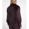 RINO & PELLE Damen Weste Dava 7002611 – Faux‑Fur Waistcoat mit Verschluss in Chocolate Bean