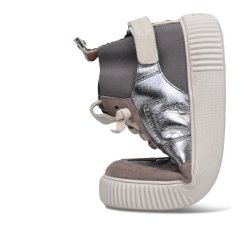 CRICKIT Damen Sneaker UMA – Stylischer High-Top Sneaker in Metallic-Look aus Leder mit elastischem Einsatz
