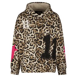 YIPPIE & HIPPIE Damen Hoodie W52‑526 – Leo mit...