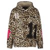 YIPPIE & HIPPIE Damen Hoodie W52‑526 – Leo mit „11“ Print und Pompon‑Detail