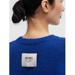 SENSES The Label Damen Pullover SE2606‑4774‑11 – Weicher Strickpullover in Royal Blue