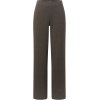 ANGELS Damen Hose Liz Easy 606‑2517‑4209 – Wide Leg Hose in Dunkelbraun