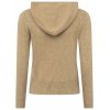 ZWILLINGSHERZ Damen Cardigan 6523-0 – Kaschmir Strickjacke mit Kapuze und Reißverschluss in Beige