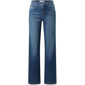 ANGELS Damen Jeans Lara Glory 350-2923‑3358 – Wide Leg Jeans „West Coast Denim“ in Mid Blue Used