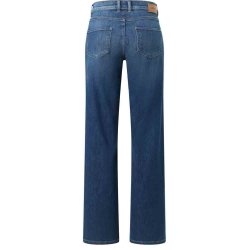 ANGELS Damen Jeans Lara Glory 350-2923‑3358 – Wide Leg Jeans „West Coast Denim“ in Mid Blue Used