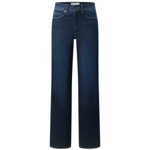 ANGELS Damen Jeans Lara Edgy 350‑2922‑3158 – Wide Leg Jeans „West Coast Denim“ in Mid Blue Used