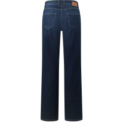 ANGELS Damen Jeans Lara Edgy 350‑2922‑3158 – Wide Leg Jeans „West Coast Denim“ in Mid Blue Used