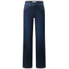 ANGELS Damen Jeans Lara Edgy 350‑2922‑3158 – Wide Leg Jeans „West Coast Denim“ in Mid Blue Used