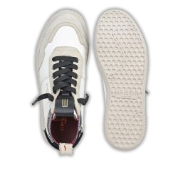 CRICKIT Damen Sneaker Maura 08371460‑43 UMA – Leichter Ledersneaker mit EASY‑IN Funktion in Weiß Leo