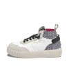 CRICKIT Damen Sneaker Maura 08371460‑43 UMA – Leichter Ledersneaker mit EASY‑IN Funktion in Weiß Leo