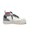 CRICKIT Damen Sneaker Maura 08371460‑43 UMA – Leichter Ledersneaker mit EASY‑IN Funktion in Weiß Leo