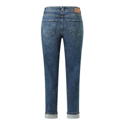 ANGELS Damen Jeans Darleen Sparkle 346‑811430‑3188 – 7/8 Straight Fit in Dark Indigo Used Destroyed
