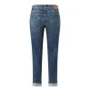 ANGELS Damen Jeans Darleen Sparkle 346‑811430‑3188 – 7/8 Straight Fit in Dark Indigo Used Destroyed