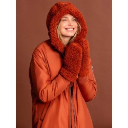 SENSES The Label Kapuze SE2655-8122-42 – Kapuzen-Einsatz im Sherpa-Look Dark Caramel