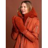 SENSES The Label Kapuze SE2655-8122-42 – Kapuzen-Einsatz im Sherpa-Look Dark Caramel
