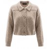SIX-O-SEVEN Damen Strickjacke SI62-48-6539 – Boxy Cardigan in Beige