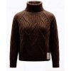 SIX-O-SEVEN Damen Zopfpullover S162-54-6509-018 – Rollkragenpullover in Braun