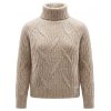 SIX_O_SEVEN Damen Zopfpullover S216-54-6509-020 – Rollkragenpullover in Beige