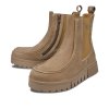 CRICKIT Damen Stiefelette Ninfa 04471593 – Uldina in Cognac mit Reißverschluss und Wechselfußbett