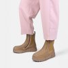 CRICKIT Damen Stiefelette Ninfa 04471593 – Uldina in Cognac mit Reißverschluss und Wechselfußbett