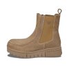 CRICKIT Damen Stiefelette Ninfa 04471593 – Uldina in Cognac mit Reißverschluss und Wechselfußbett